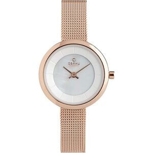 Obaku Women's Stille Silver Dial Watch - V146LXVWMV